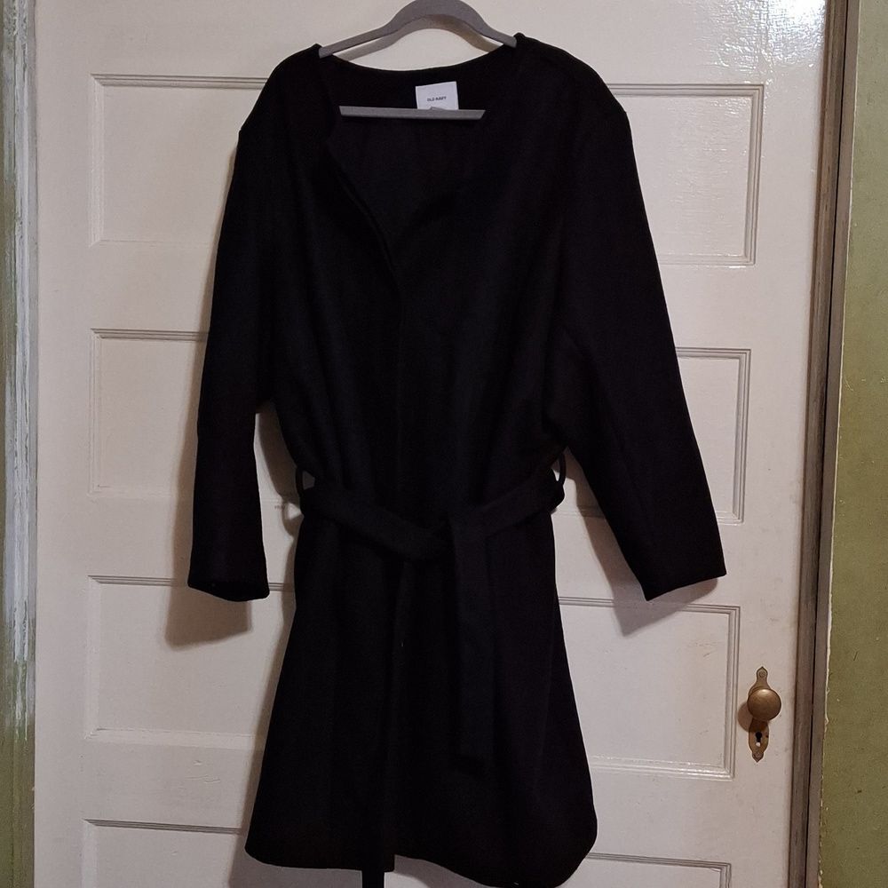 Old Navy Black 4X Plus Size Coat, Heavy Wool